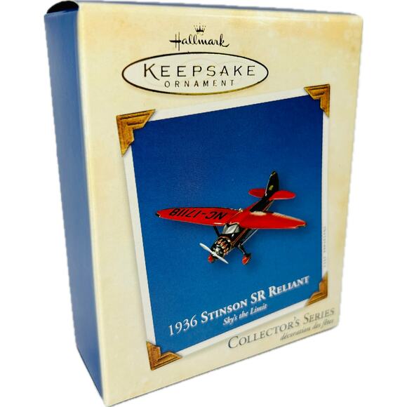Hallmark 1936 STINSON SR RELIANT Keepsake Ornament 2003 Sky's the Limit #7 - Picture 1 of 6